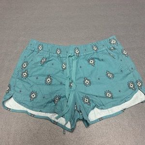 Loft outlet shorts women’s small green elastic waist